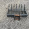 Brand New Strickland Excavator Root Rake, 42 inch wide, 45 mm pin size, fits 4 to 6 Ton heavy duty tines with teeth